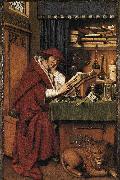 Jan Van Eyck St Jerome oil